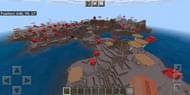 A mushroom biome at spawn (Image via Minecraft)